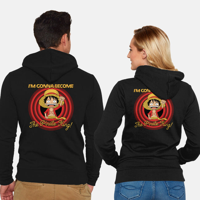 Looney Luffy Pirate King-unisex zip-up sweatshirt-danielmorris1993