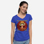 Looney Luffy Pirate King-womens v-neck tee-danielmorris1993