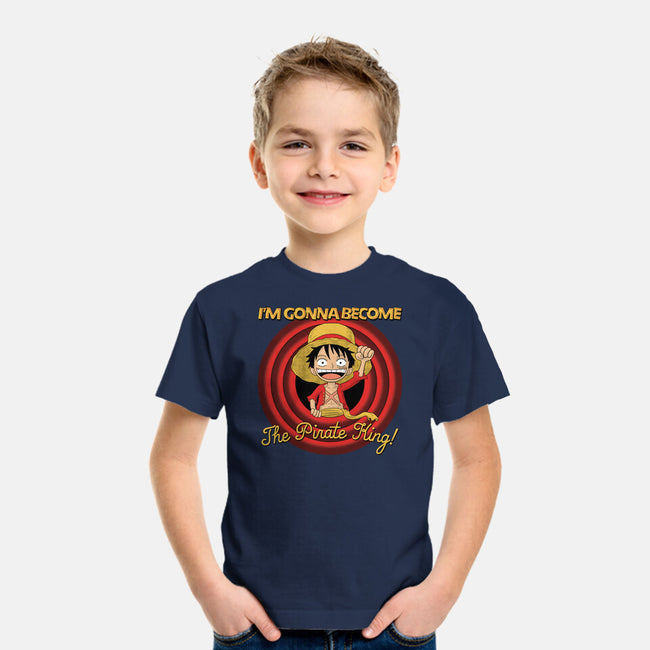 Looney Luffy Pirate King-youth basic tee-danielmorris1993