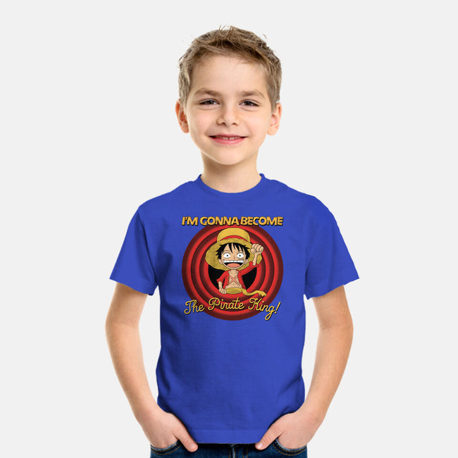 Looney Luffy Pirate King-youth basic tee-danielmorris1993