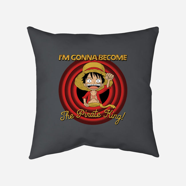 Looney Luffy Pirate King-none removable cover w insert throw pillow-danielmorris1993