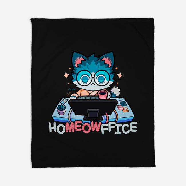 Homeowffice-none fleece blanket-Studio Susto