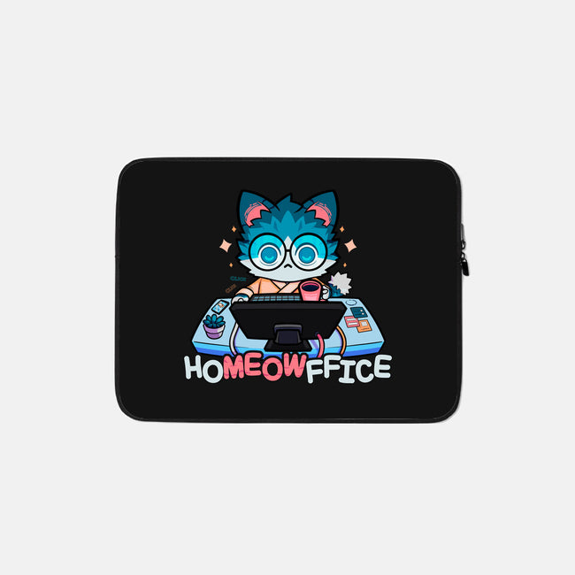 Homeowffice-none zippered laptop sleeve-Studio Susto