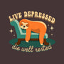 Live And Rest-none removable cover throw pillow-Unfortunately Cool