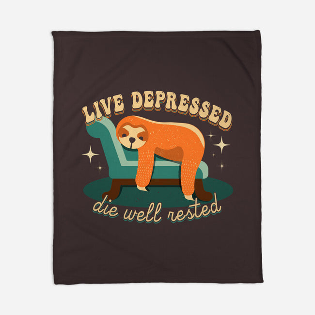 Live And Rest-none fleece blanket-Unfortunately Cool