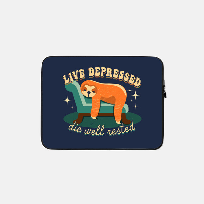 Live And Rest-none zippered laptop sleeve-Unfortunately Cool