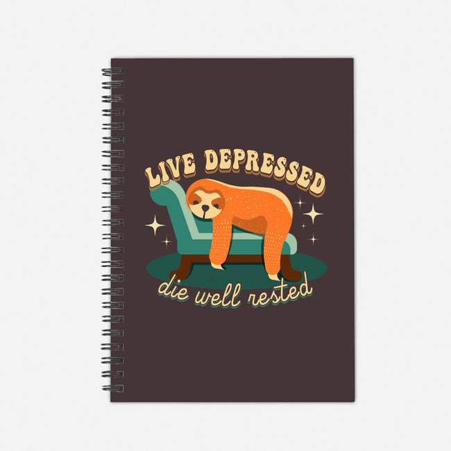 Live And Rest-none dot grid notebook-Unfortunately Cool