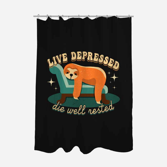 Live And Rest-none polyester shower curtain-Unfortunately Cool
