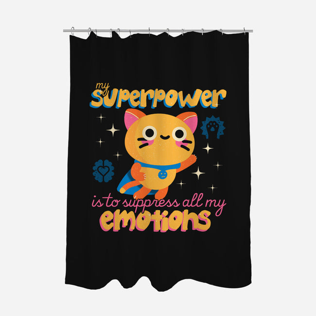 Super Suppressor-none polyester shower curtain-Unfortunately Cool