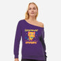 Super Suppressor-womens off shoulder sweatshirt-Unfortunately Cool