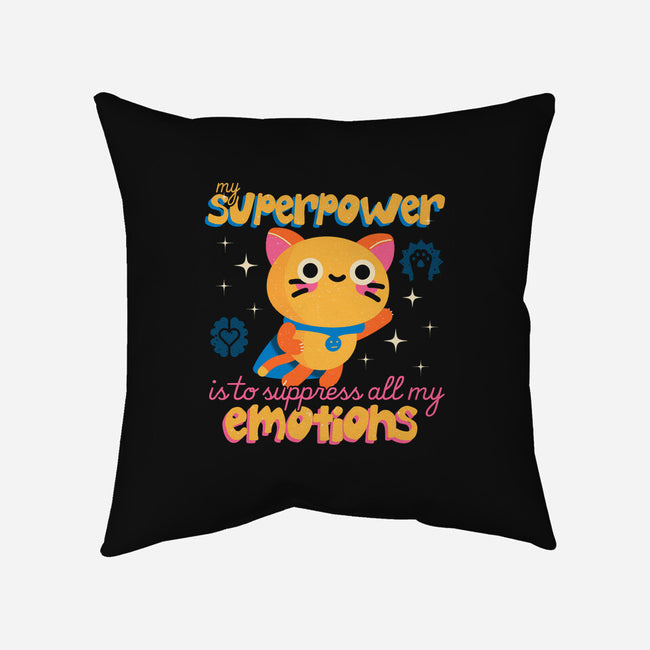 Super Suppressor-none removable cover w insert throw pillow-Unfortunately Cool