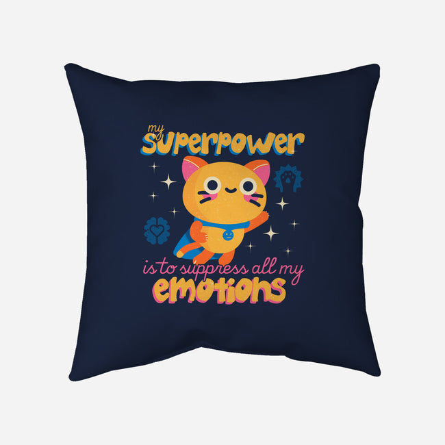 Super Suppressor-none removable cover w insert throw pillow-Unfortunately Cool