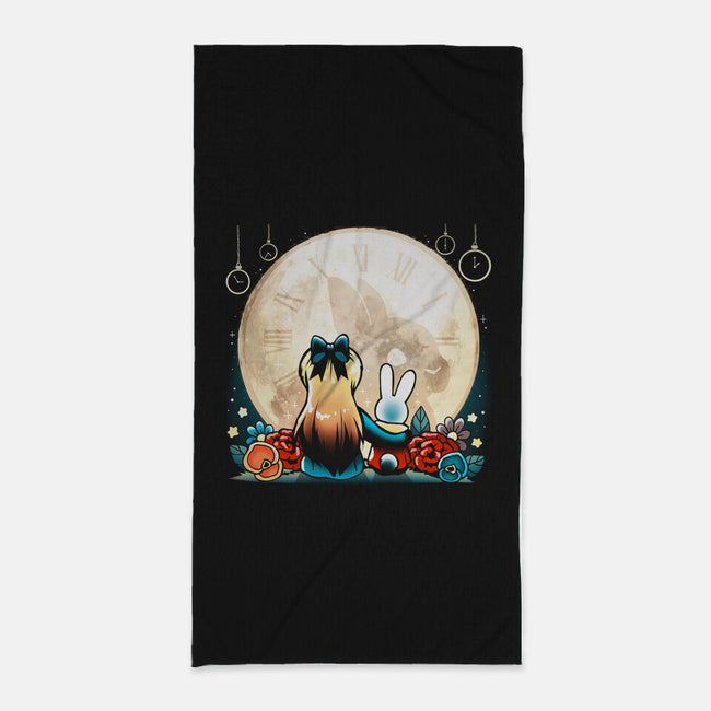 Wonder Moon-none beach towel-Vallina84