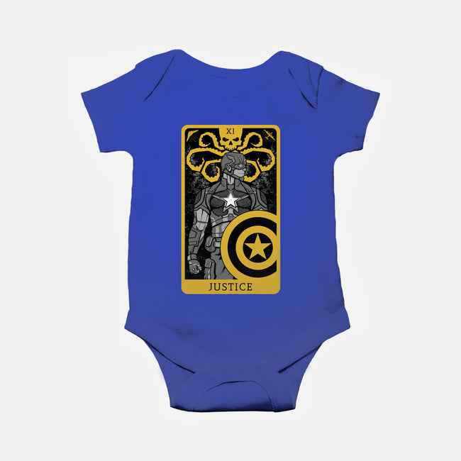 Justice Card-baby basic onesie-danielmorris1993