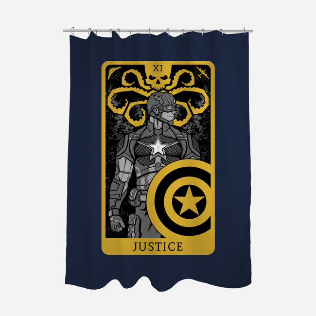 Justice Card-none polyester shower curtain-danielmorris1993