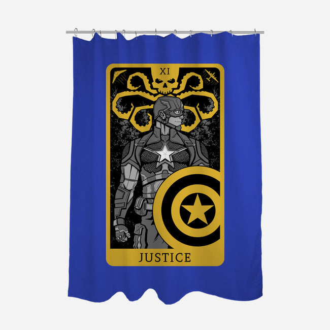 Justice Card-none polyester shower curtain-danielmorris1993