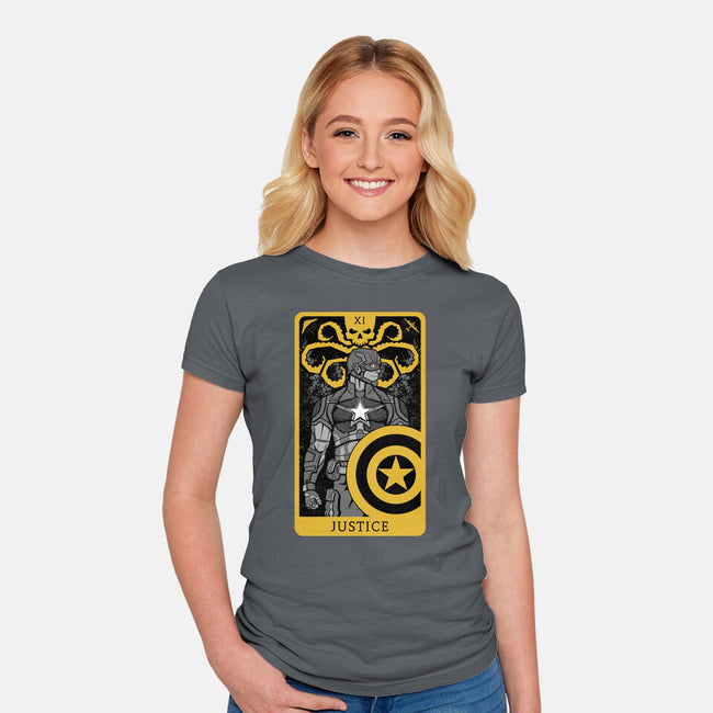 Justice Card-womens fitted tee-danielmorris1993