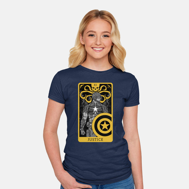 Justice Card-womens fitted tee-danielmorris1993
