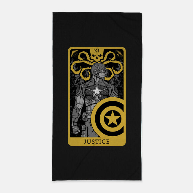 Justice Card-none beach towel-danielmorris1993