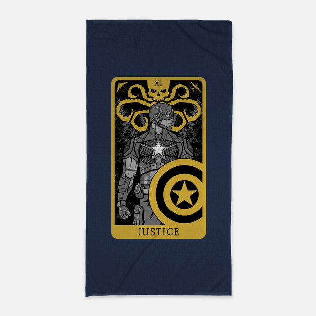 Justice Card-none beach towel-danielmorris1993