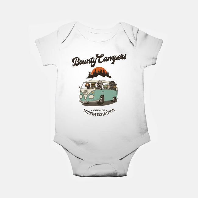 Bounty Campers-baby basic onesie-retrodivision