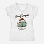 Bounty Campers-womens v-neck tee-retrodivision