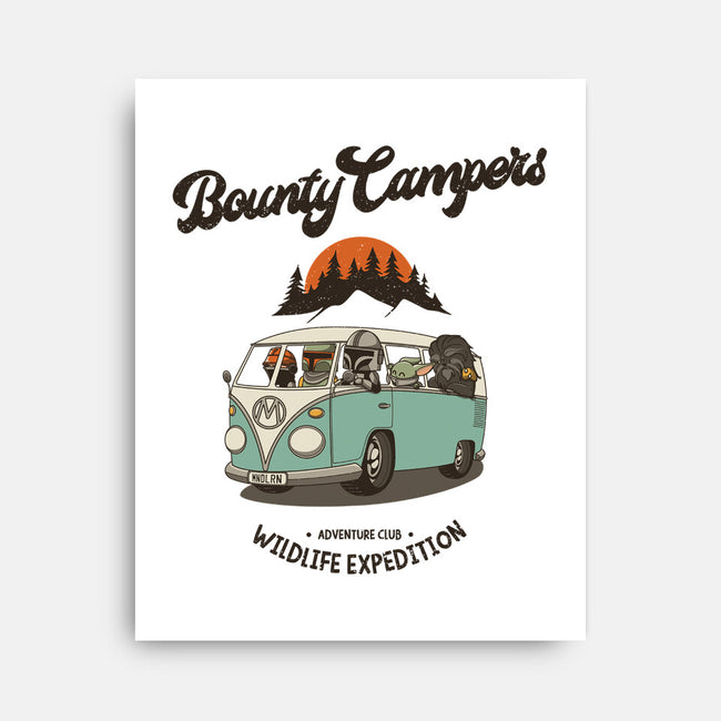Bounty Campers-none stretched canvas-retrodivision