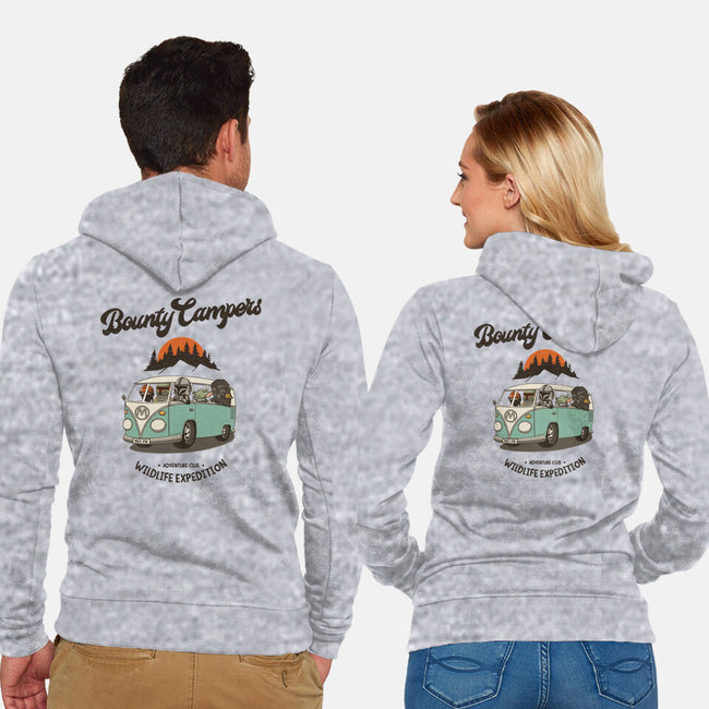 Bounty Campers-unisex zip-up sweatshirt-retrodivision