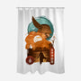 Elden Boss Ukiyo-none polyester shower curtain-hirolabs