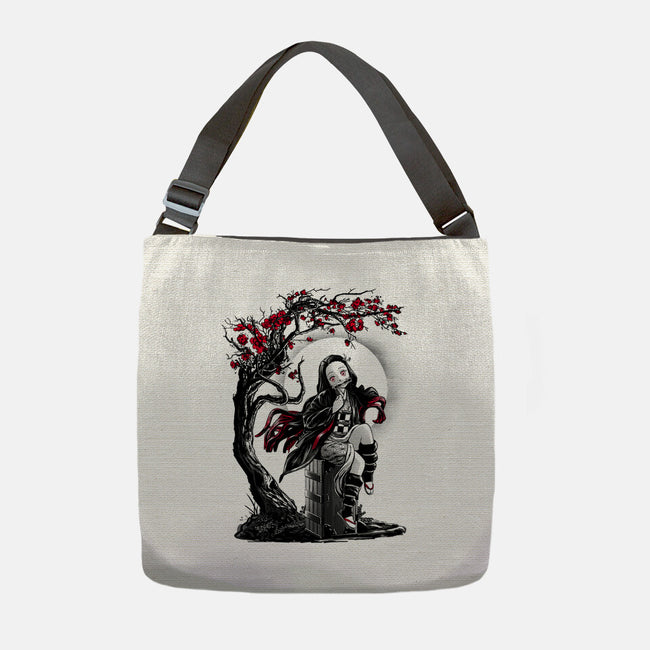 Human Turned Demon-none adjustable tote bag-ddjvigo
