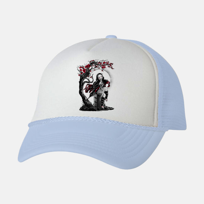 Human Turned Demon-unisex trucker hat-ddjvigo