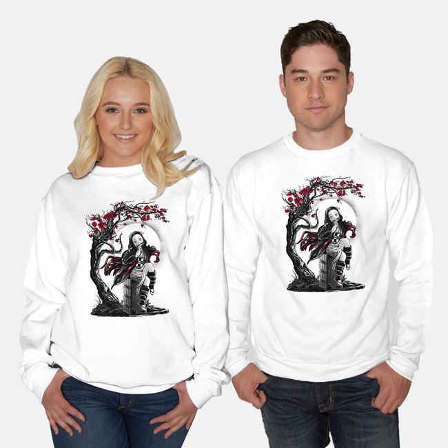 Human Turned Demon-unisex crew neck sweatshirt-ddjvigo