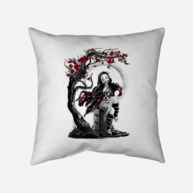 Human Turned Demon-none removable cover w insert throw pillow-ddjvigo