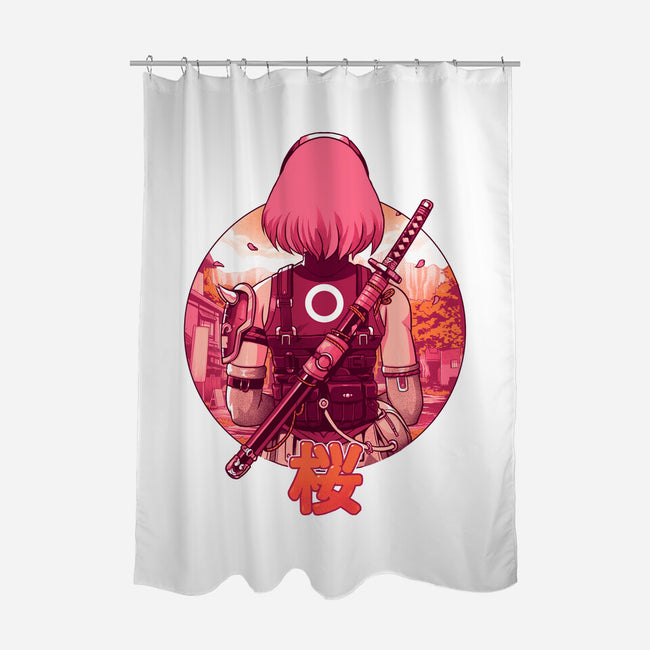 Autumn Cherry-none polyester shower curtain-Bruno Mota