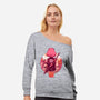 Autumn Cherry-womens off shoulder sweatshirt-Bruno Mota