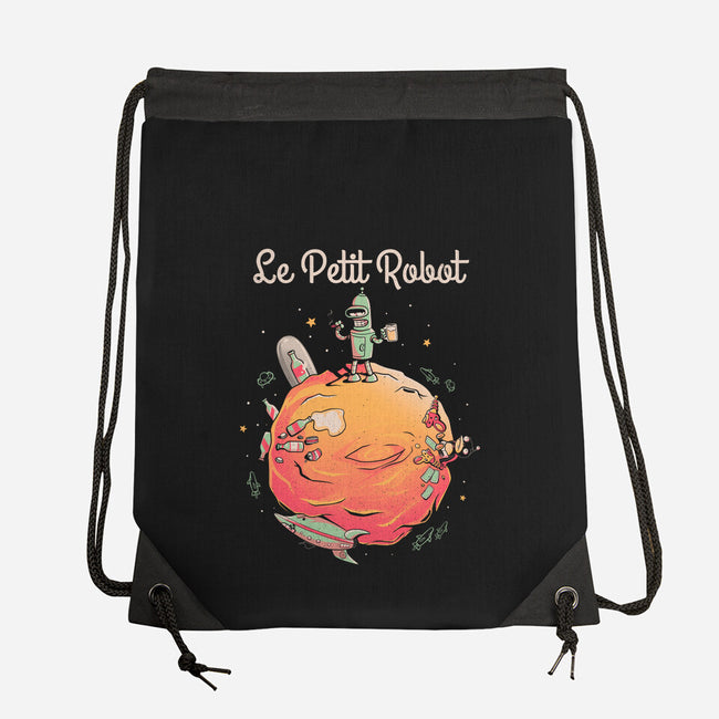Le Petit Robot's Planet-none drawstring bag-eduely