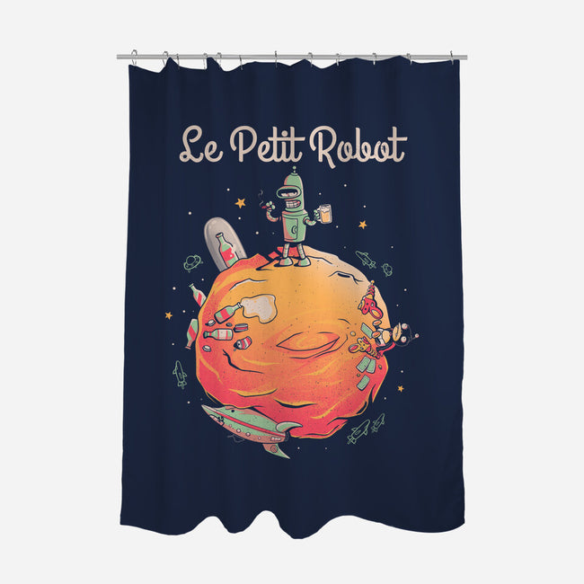 Le Petit Robot's Planet-none polyester shower curtain-eduely