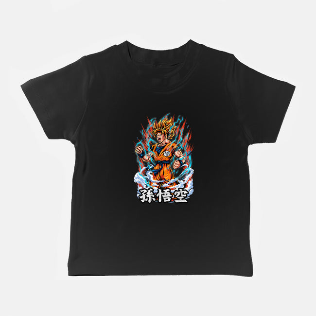 The Rage Of The Super Saiyan-baby basic tee-Knegosfield