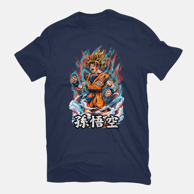 The Rage Of The Super Saiyan-youth basic tee-Knegosfield