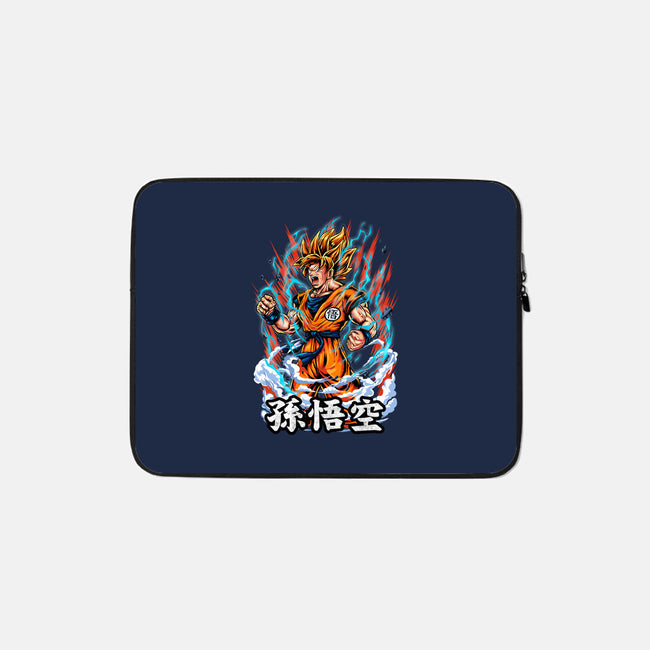 The Rage Of The Super Saiyan-none zippered laptop sleeve-Knegosfield