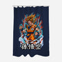The Rage Of The Super Saiyan-none polyester shower curtain-Knegosfield