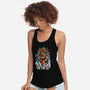 The Rage Of The Super Saiyan-womens racerback tank-Knegosfield