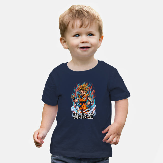 The Rage Of The Super Saiyan-baby basic tee-Knegosfield