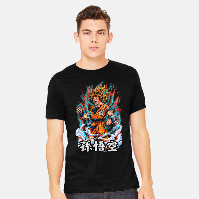 The Rage Of The Super Saiyan-mens heavyweight tee-Knegosfield