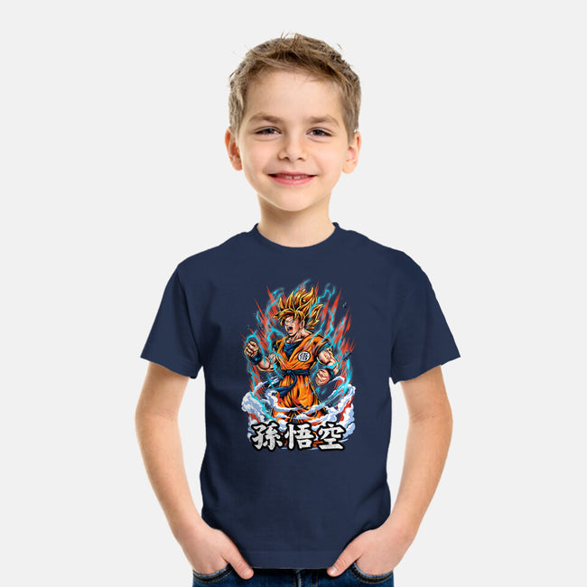 The Rage Of The Super Saiyan-youth basic tee-Knegosfield