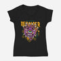 Beholder-womens v-neck tee-Logozaste