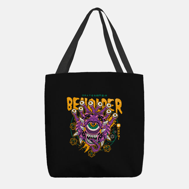 Beholder-none basic tote bag-Logozaste