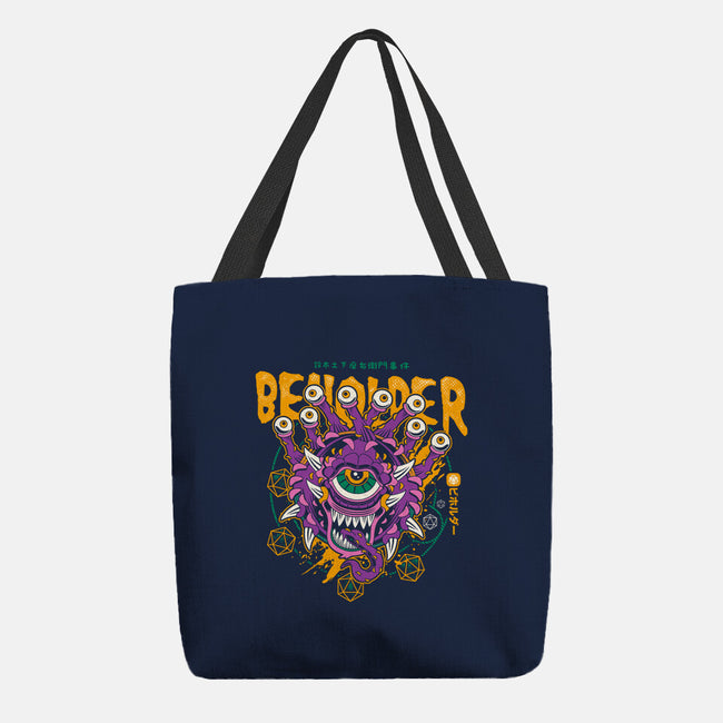 Beholder-none basic tote bag-Logozaste