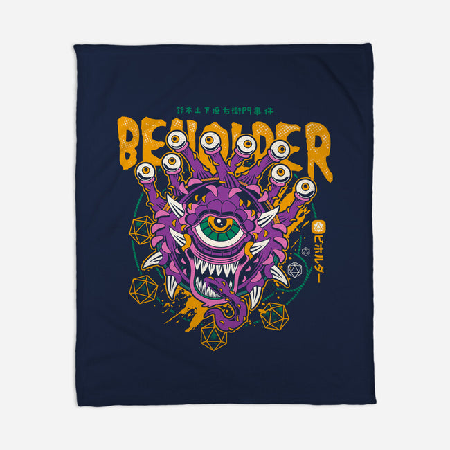 Beholder-none fleece blanket-Logozaste