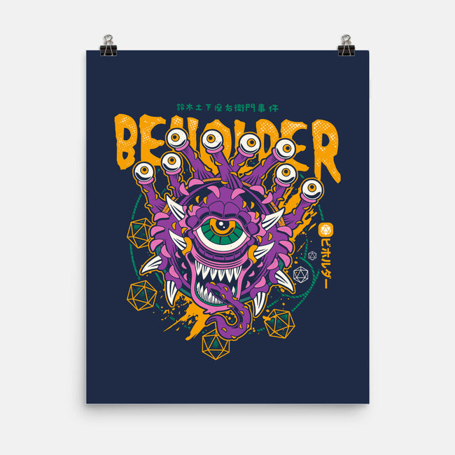 Beholder-none matte poster-Logozaste